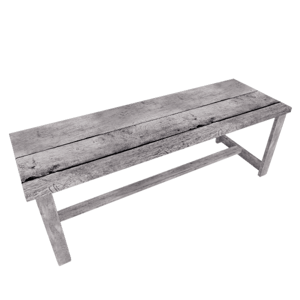 Old wooden bench