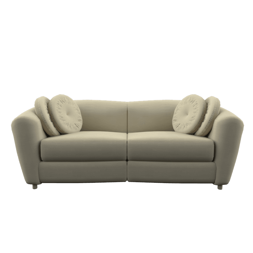 Ivy Bronx Modern Curved Sofa